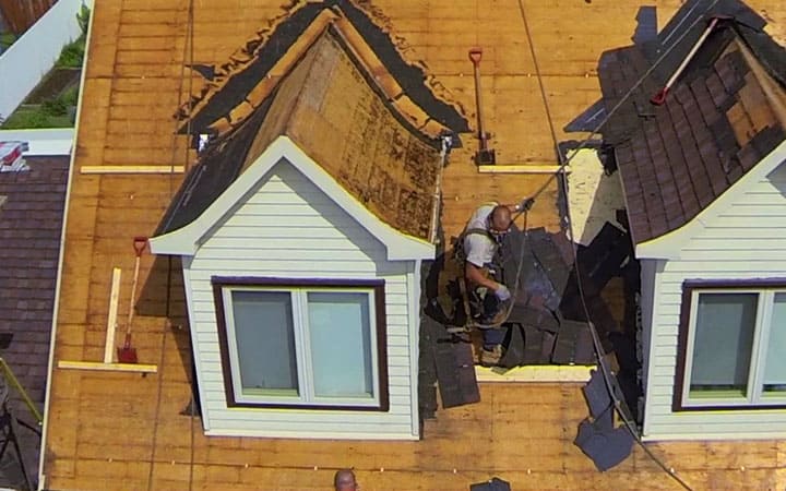Réfection de toiture bardeau Mont St-Hilaire